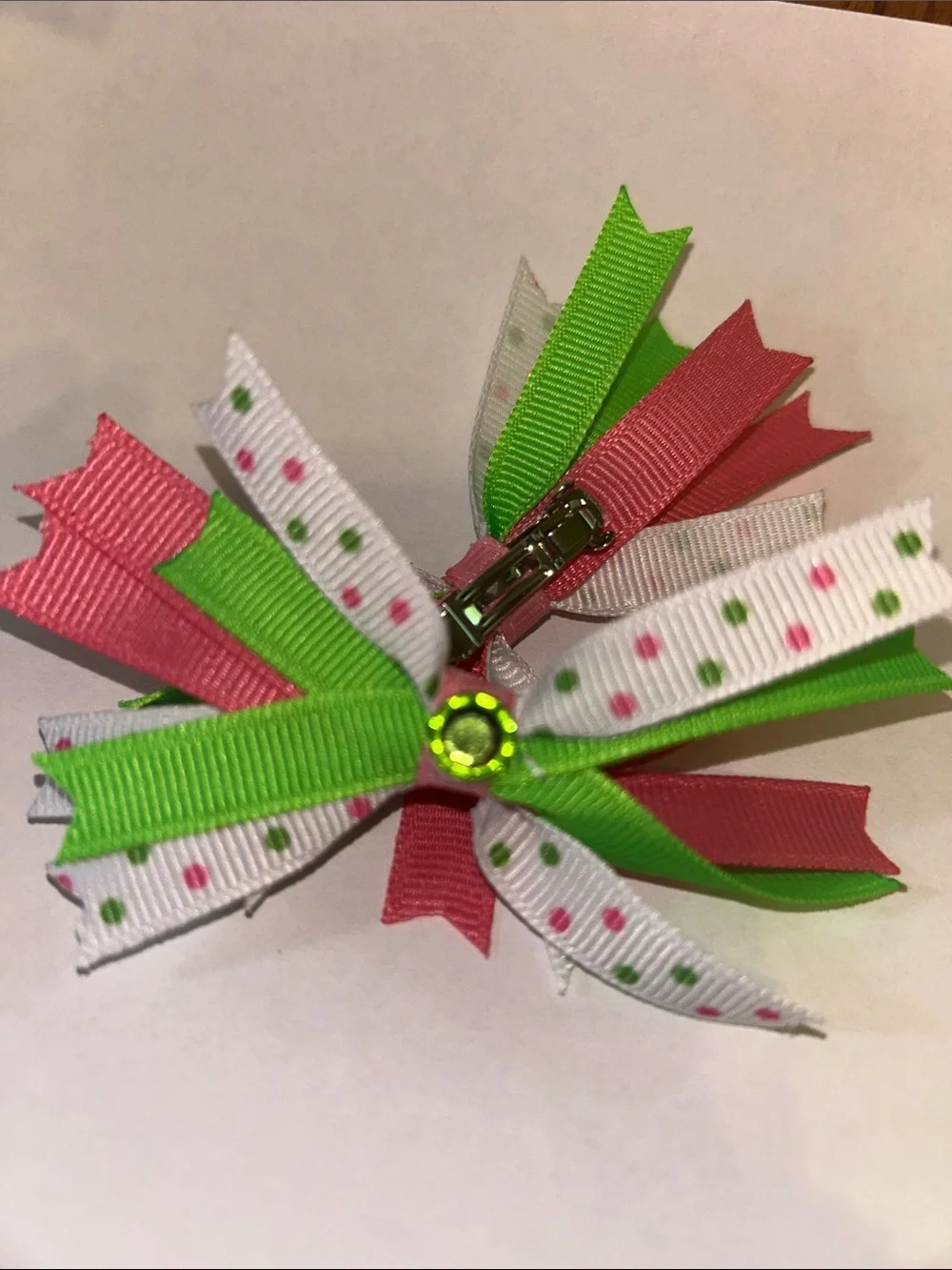 Cute Watermelon Polka Dot Hair Bows for Kids